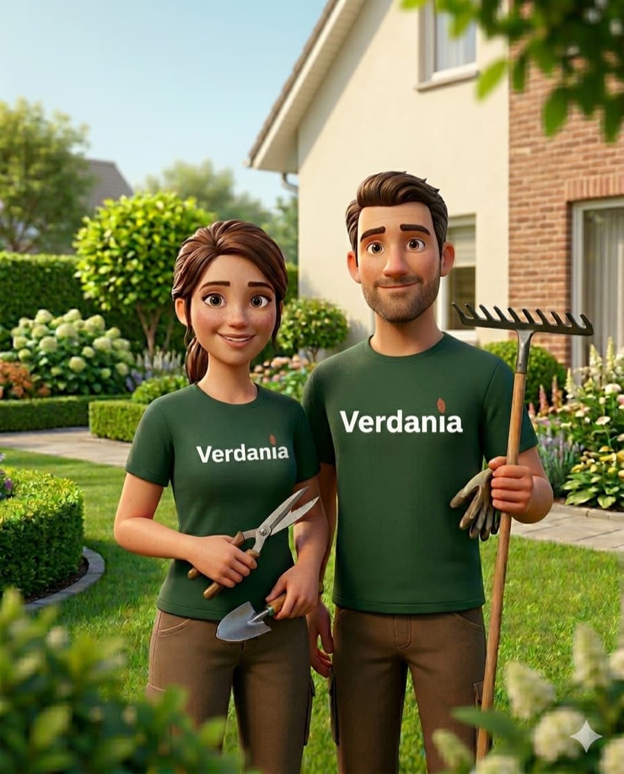 L'équipe Verdania, entretien & création d'espaces verts en région liégeoise